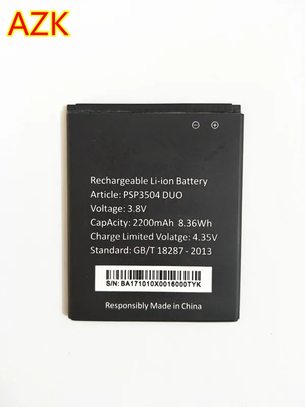 AZK 100% Новый аккумулятор для psp3504 Duo 2200 мАч Prestigio Muze C3 3504 PSP3504Duo Сменный телефона|battery
