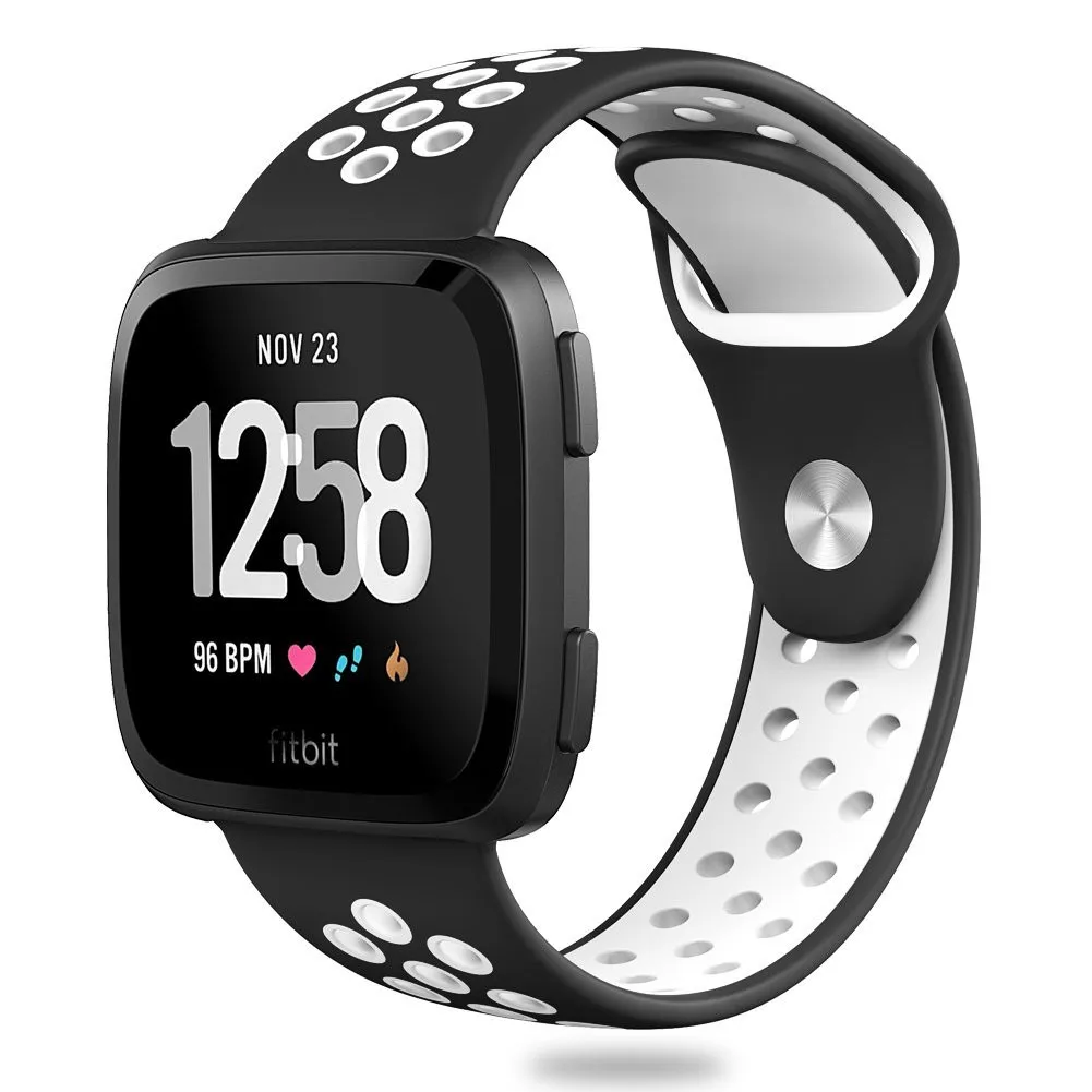 

GEMIXI Drop ship Replacement With Ventilation Holes Soft Silicone Sport Strap For Fitbit Versa watch strap jun5hy