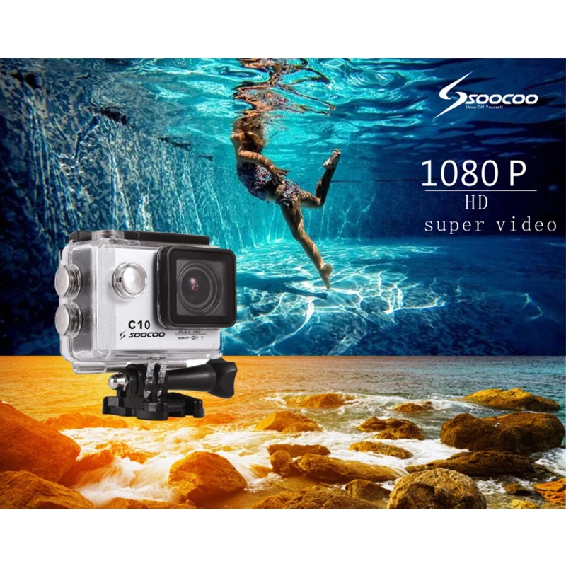 

SOOCOO C30 4K Wifi Gyro Diving Helmet Camera 1080P Ultra HD Waterproof 30m Sports Action Camera Video Cam