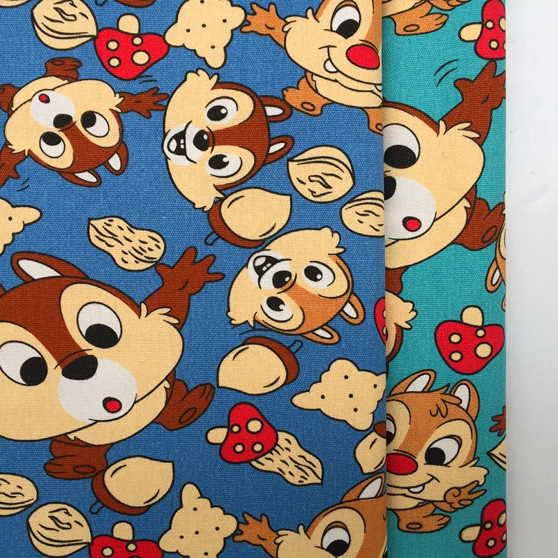 

squirrel Textile canvas Fabric Patchwork ,curtain. tablecloth, Printed Quilting Home For Sewin bag 140*90cm