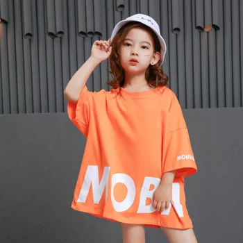 

Kids Loose Ballroom Modern Jazz Hip Hop Dance Competition Costume for Girl Boy T Shirt Tops Shorts Dancing Stage Wear Outfits