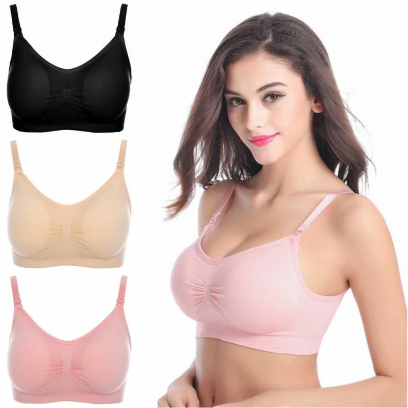 Cotton Maternity Nursing Bras Pregnancy Women Underwear Breast Feeding