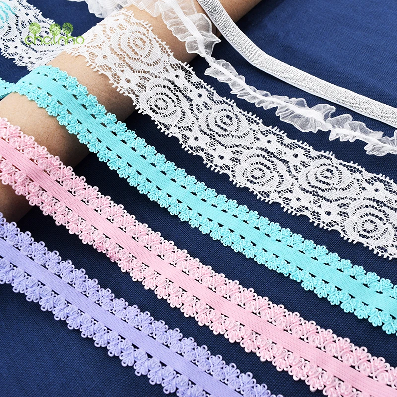 

Stretch Lace Ribbon 6 Designs,5 Meter/Piece, DIY Handmade Accessories,Strap,Craft & Gift Packing/Child Dress&Headband/Decoration