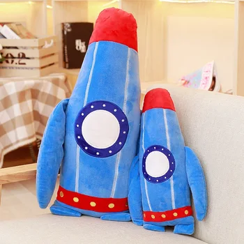 

Home Decor Cushion Solar Rocket boys gift cushion for bed Children home decor kids car short plush toys big size 65cm big Rocket