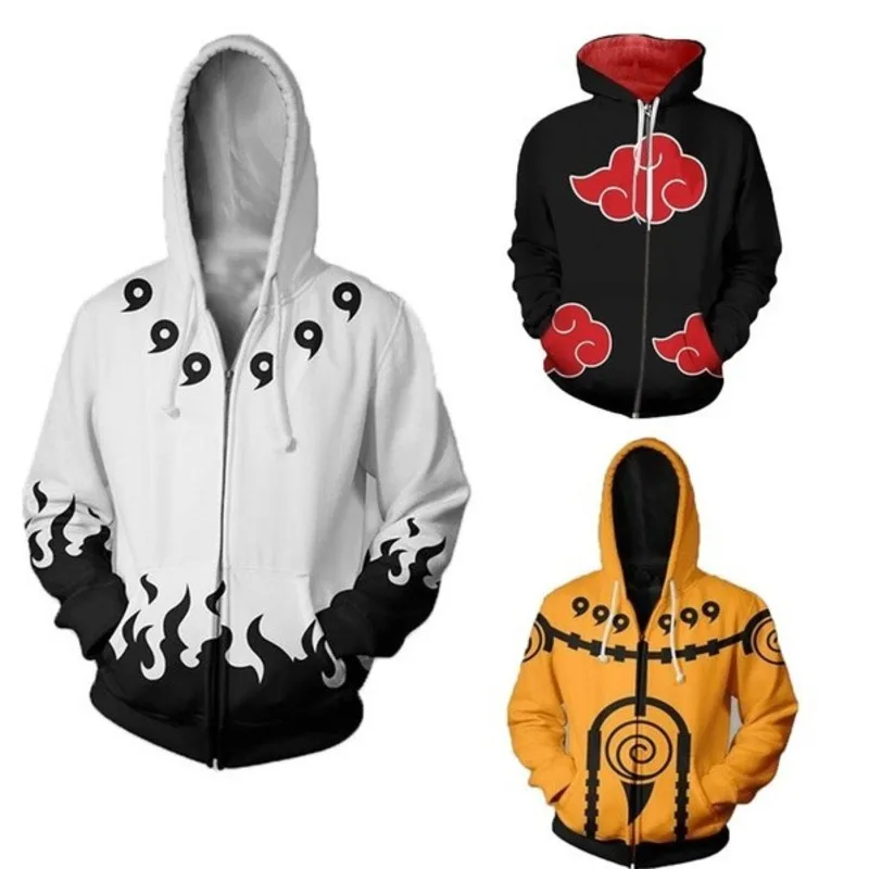 

Anime Uzimaki Naruto 3D Print Unisex Cosplay Costumes Long Sleeve Hoodies Plus Size Zipper Cardigan Hooded Coat 31 Style