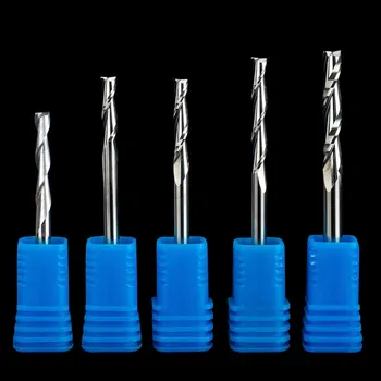 

1pc 12mm 15mm 17mm 20mm 22mm 2 Flutes HRC60 Tungsten Carbide Flat Square End Mills Spiral Bits CNC Endmill Router Bits