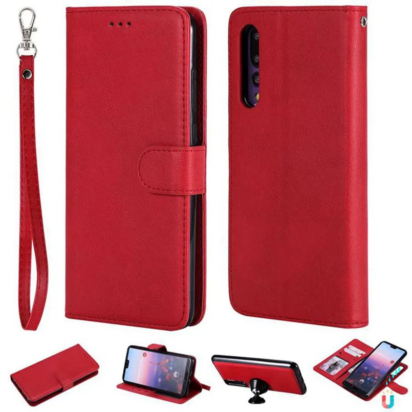 

Flip Wallet Leather Case Detachable Magnetic 2 in 1 Phone Case For Huawei P8 P9 P10 P20 P30 lite 2017 P20 P30 pro