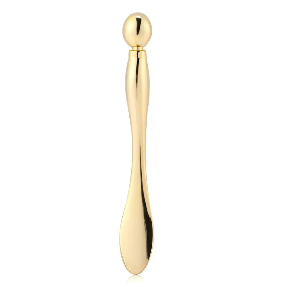 

Golden Alloy Face Mask Spoon Anti Wrinkle Eye Fatigue Relief Massage Stick Cream Scoop Eye Cream Sticks Cosmetics Mixing Spatula