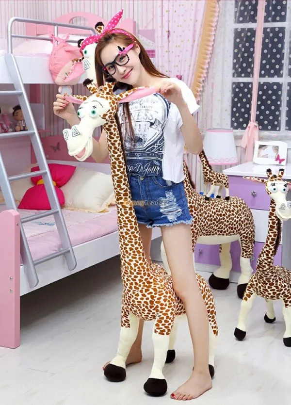 Fancytrader Biggest 71'' 180cm Super  Soft Plush Stuffed Madagascar Giraffe, Free Shipping FT50155 (3)