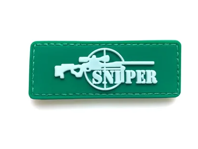 3D ПВХ снайперские нашивки военный крюк боевой дух армии тактический патч страйкбол прицел Crosshair эмблема Снайпер