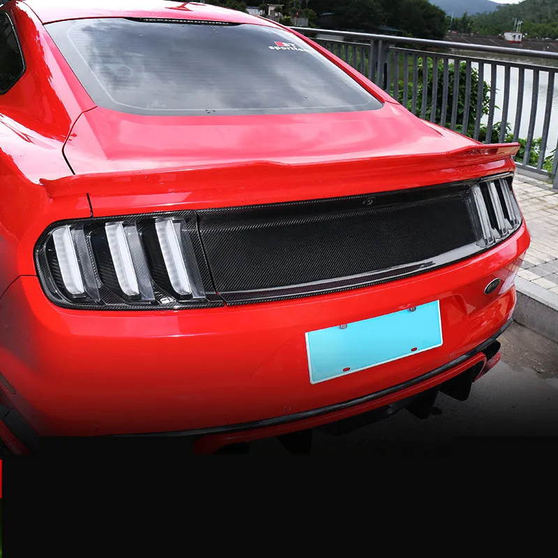 Наружный карбин Fibre украшенный ствол двери крышки Moudings для Ford Mustang ACB006A