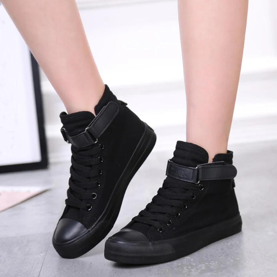 womens black canvas shoes