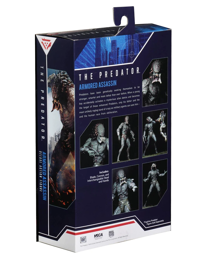 10 дюймов 25 см NECA Armored Assassin Predator Ultimate Predator Unmasked фигурка модель игрушки