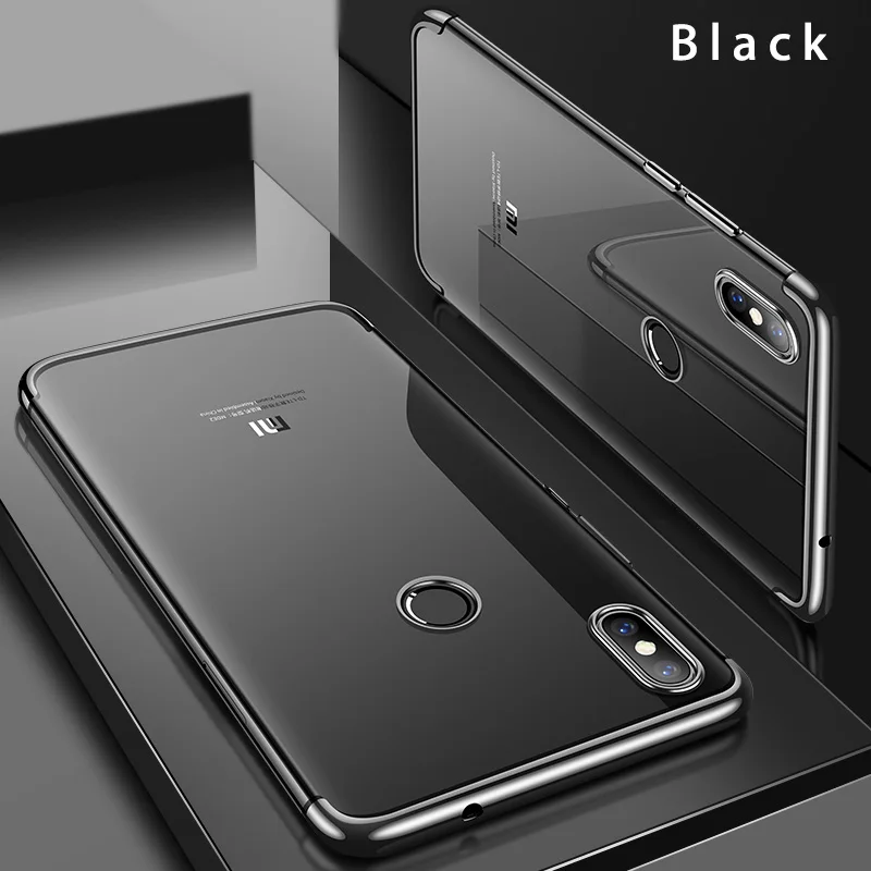 Чехол CAFELE с покрытием для Xiaomi Mi 8, мягкий чехол для Xiaomi Mi, 8 цветов, ультратонкий прозрачный ТПУ гладкий сенсорный Чехол - Цвет: Black