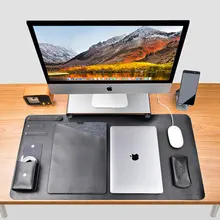 WiWU 4 в 1 чехол для ноутбука MacBook Pro 13 15 дюймов из искусственной кожи водонепроницаемый чехол для ноутбука MacBook Air 13 Чехол сумка для ноутбука 14