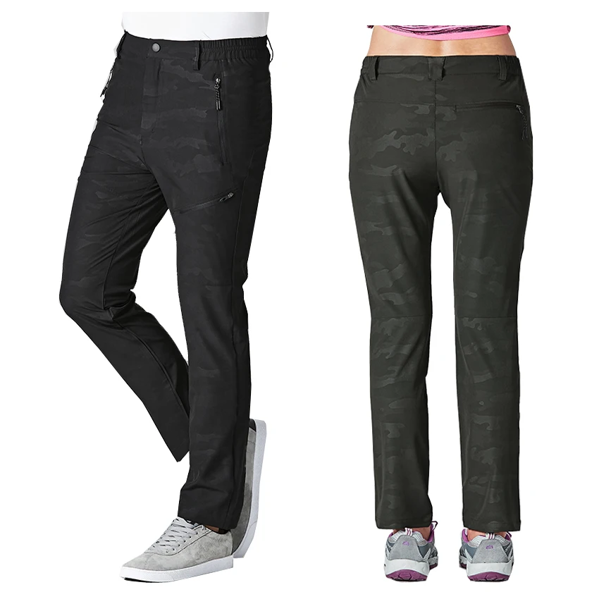 Mountainskin 6XL hombres de secado rápido Pantalones suaves al aire libre Trekking Camping senderismo pesca caza pantalones Sweatpants para mujeres VA238