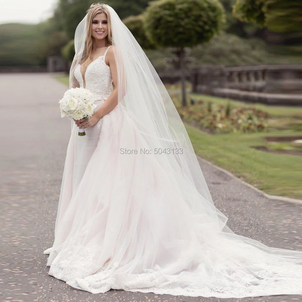 

Lace Applique Mermaid Wedding Dresses with Detachable Skirt 2019 Off Shoulder Chapel Train Formal Bridal Gown Pink Wedding Dress