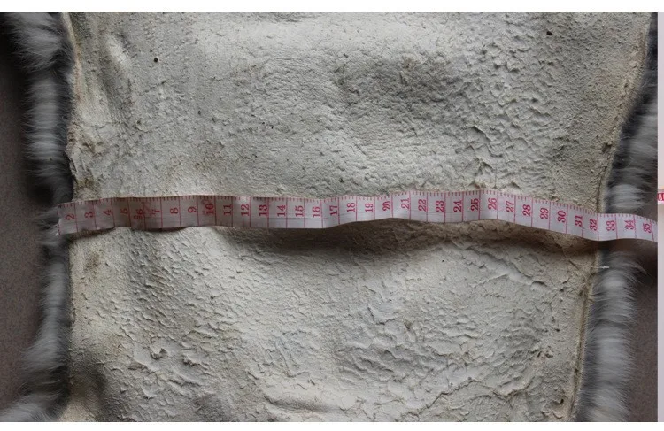 Natural gray rabbit skin (10)