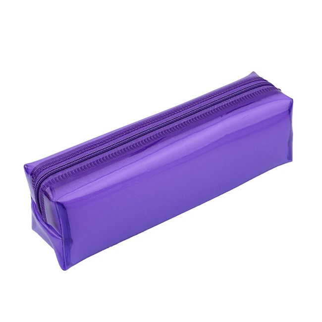 Purple Сумка-карандаш для школы, милая большая ручка, сумки, канцелярские принадлежности, подарок, прозрачная сумка на молнии, подарок на день рождения, бизнес, 4 цвета, MA993381 - Цвет: Purple