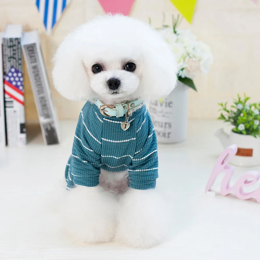 Pet Dog Tracksuit coat Clothes Four Leg Pants Lion Print Cotton Home Clothing good look sueter perro jersey perro - Цвет: GREEN