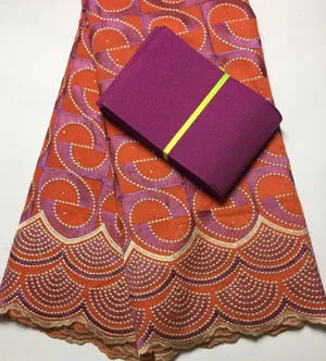 Высокого качества африканская швейцарская вуаль кружева соответствия Асо Оке headtie/ткань для торжественное платье Кружева eax014 желтый - Цвет: same pic