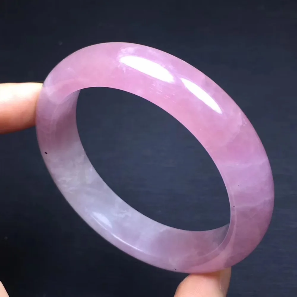 Natural Rose Quartz Bangle  (5)
