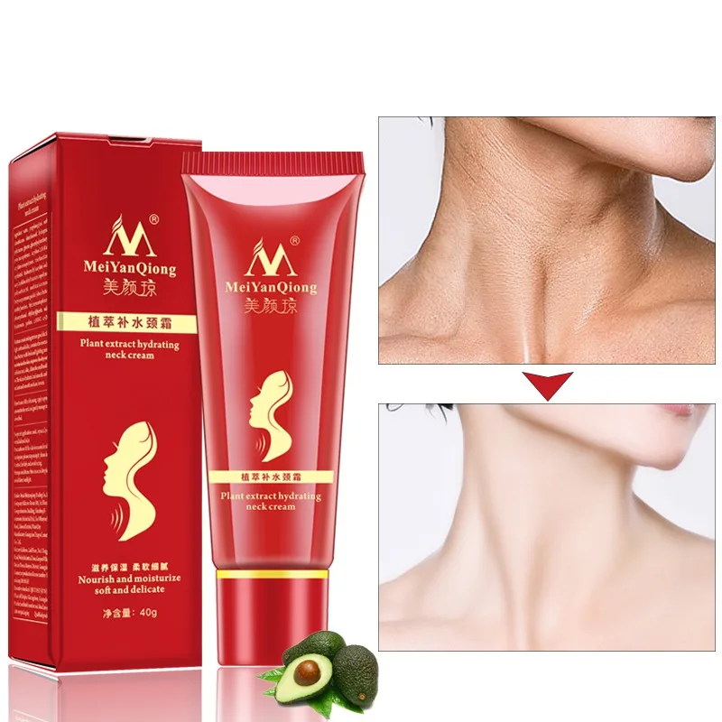 

Shea Butter Extract Hydrating Neck Cream Nourish Moisturizing Anti-wrinkle Firming Fade Fine lines Reduce Double Chin Neck care