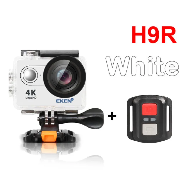 EKEN H9R/H9 Экшн-камера для подводной съемки, водонепроницаемая, Ultra HD, 4 K/25fps, Wi-Fi, 2,0 дюймов, 170D, камера для записи на шлем, Спортивная камера - Цвет: H9R-White