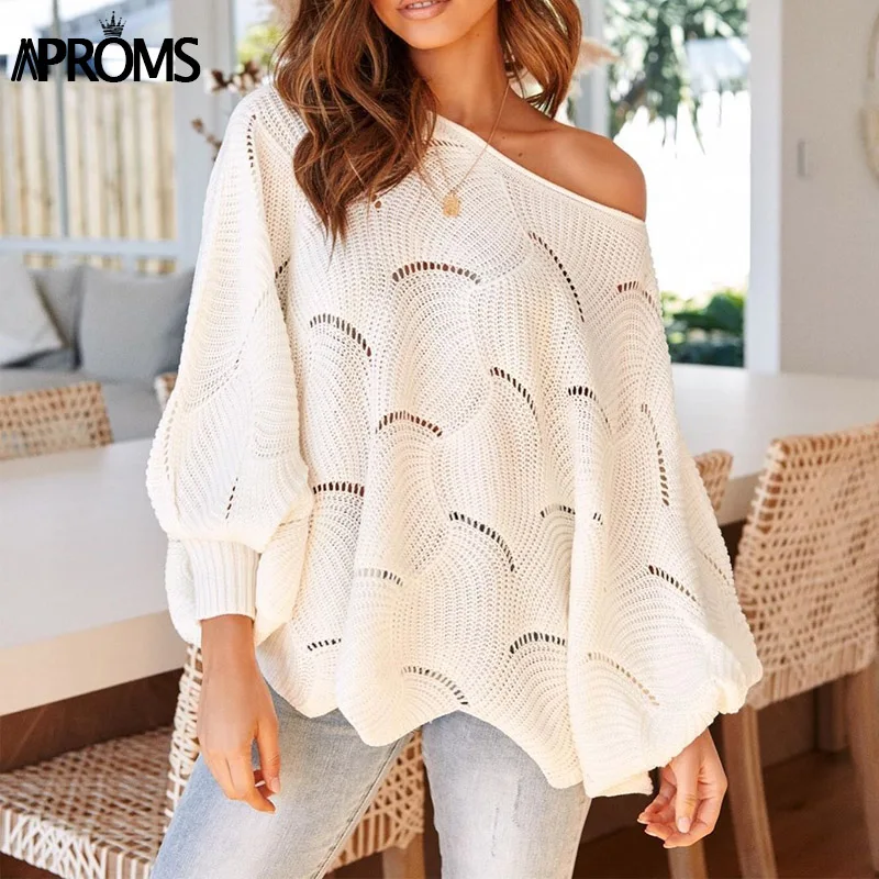 

Elegant Solid Color Knitted Loose Pullovers Women Autumn Winter Long Batwing Sleeve Knit Sweaters Plus Size Jumper Pull Femme