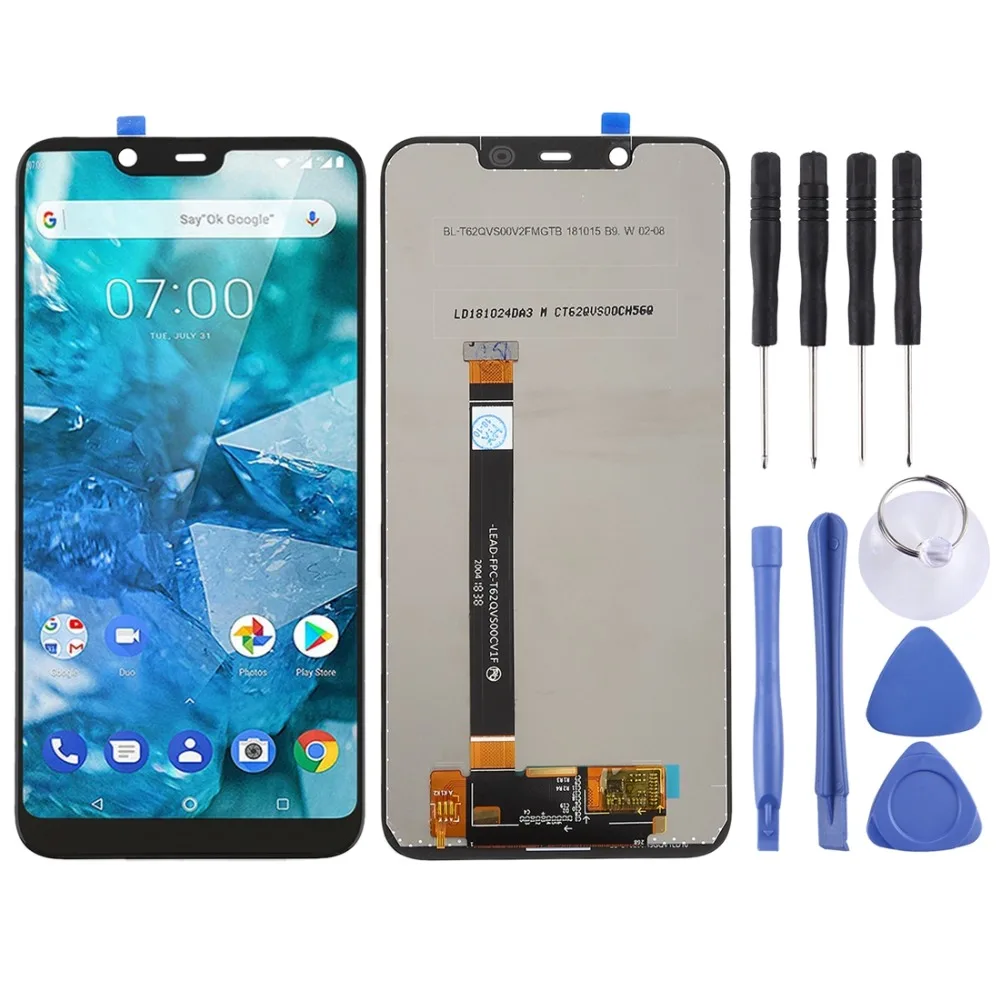 

LCD Screen and Digitizer Full Assembly for Nokia 7.1 Plus / X7