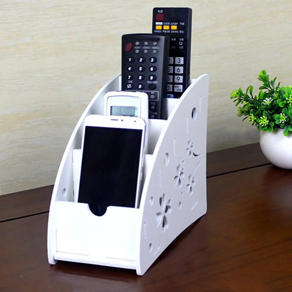 

Exquisite 4-Multicompartment Bedroom Remote Phone Sundries Storage Box Organizer Container