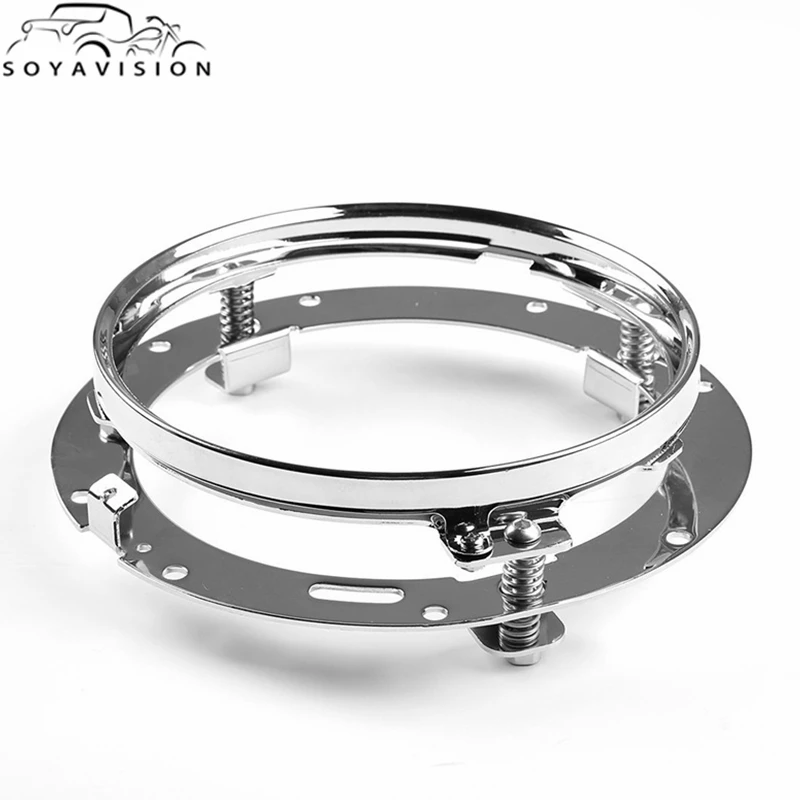 

7" Round Headlight Motor Mounting Ring Bracket For Harley Touring FLD Softail 7 inch Motorcycle Accessories Headlamp Bracket