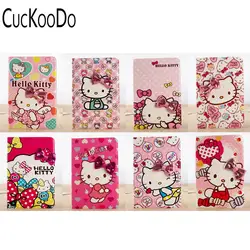 Cuckoodo 30 шт./лот для iPad Pro 9.7 '', рисунок «Hello Kitty» Дизайн Премиум Флип Стенд PU кожа В виде ракушки чехол для iPad Pro 9.7 дюймов