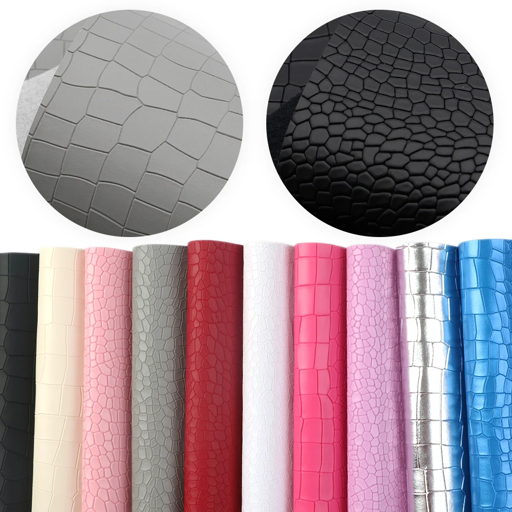 David accessories 10pcs/set 20*34cm Bump Texture Faux Synthetic Leather Fabric,DIY Sewing Hairbow Bag Crafts Material,1Yc6691