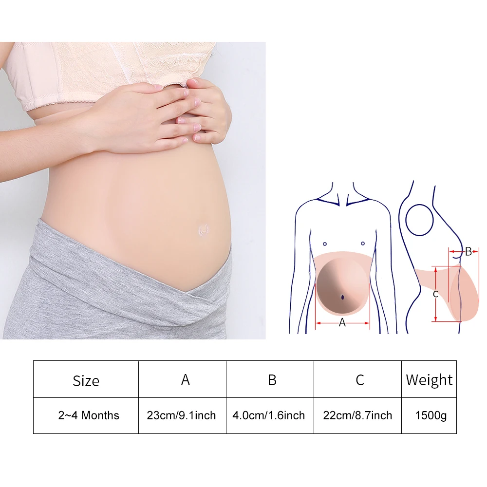 Сексуальная поддельная беременность живота силиконовая поддельная пупка ложный живот ребенок поддельная беременность для костюмированных костюмов Ajusen