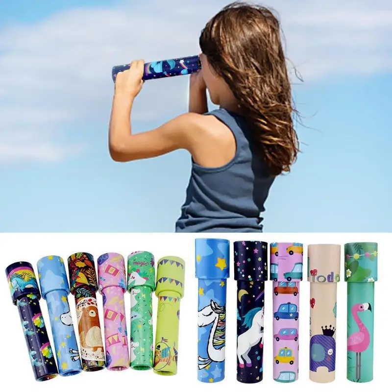 

Classic Toys Kaleidoscope Rotating Colorful World Kids Gift Color Random Paper Plastic Kaleidoscope Colorful Interactive Toy Chi