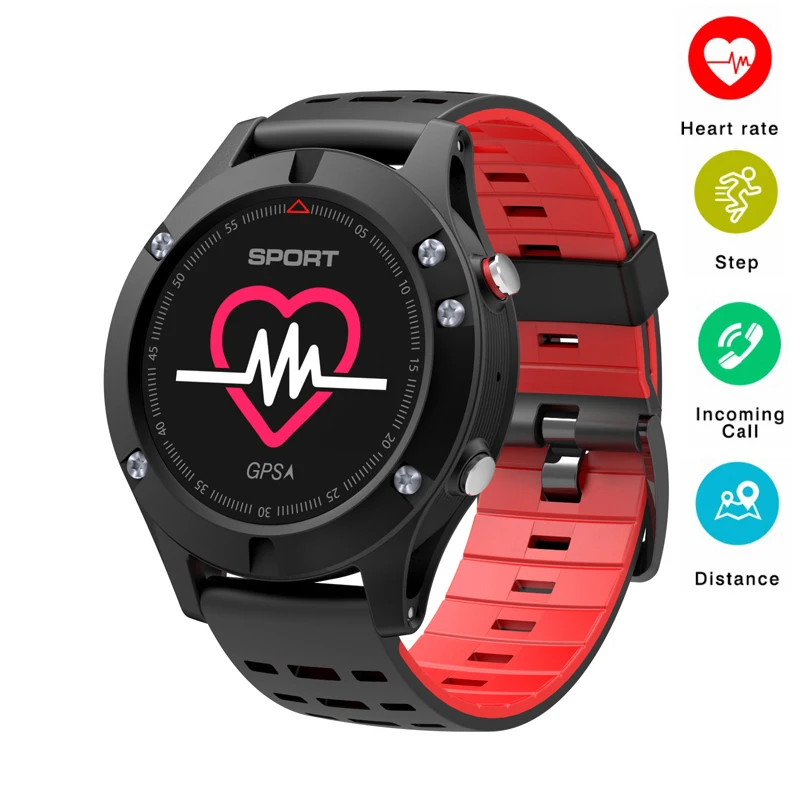 

New F5 GPS Smart Watch Heart Rate Monitor Altimeter Barometer Thermometer Bluetooth 4.2 Smart Wristband for Android 4.4 IOS 9.0