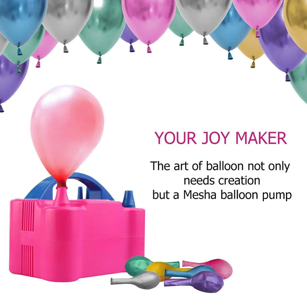 Портативный Электрический воздушный шар надувной насос с двойным отверстием высокого напряжения воздушные шары надувная машина вечерние принадлежности