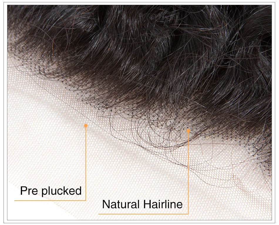 13x4 уха до уха бразильский странный вьющиеся волосы девственницы Кружева Фронтальная застежка предварительно сорвал 100% натуральные волосы