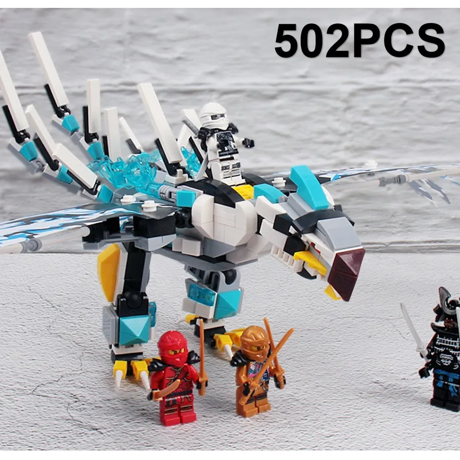 Present Ninja Figures 504PCS Lightning eagle Building Blocks Educational Toys For Children Bricks