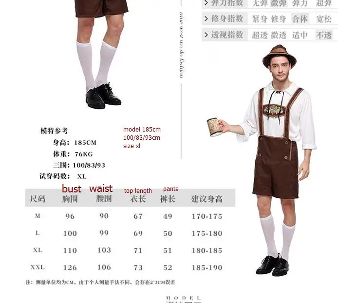 FREE SHIPPING Ladies Oktoberfest Beer Maid Wench German Bavarian Heidi Fancy Dress Costume szie 2