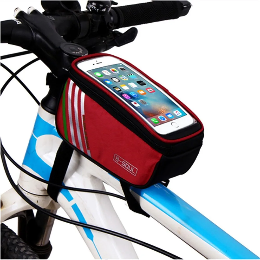 Excellent 1.5L/ 5.5 Inch Waterproof Touch Screen Bicycle Bags Cycling Bike Front Frame Bag Pouch Mobile Phone Borse per biciclette L712 4 Excellent 1.5L/ 5.5 Inch Waterproof Touch Screen Bicycle Bags Cycling Bike Front Frame Bag Pouch Mobile Phone Borse per biciclette L712 4