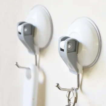 

Household Powerful Vacuum Suction Cup Hooks Rack Kitchen Bathroom Towel Strong Heavy Duty Adhesive Wall Hooks Hanger Organizer