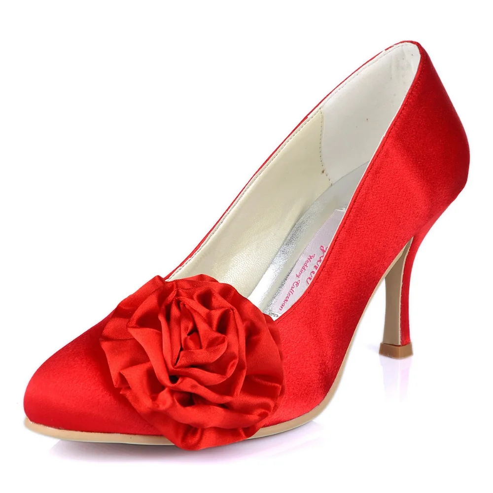 Wholesale & Retail Classic Red High Heel Shoes EL101103 Almond Toe ...