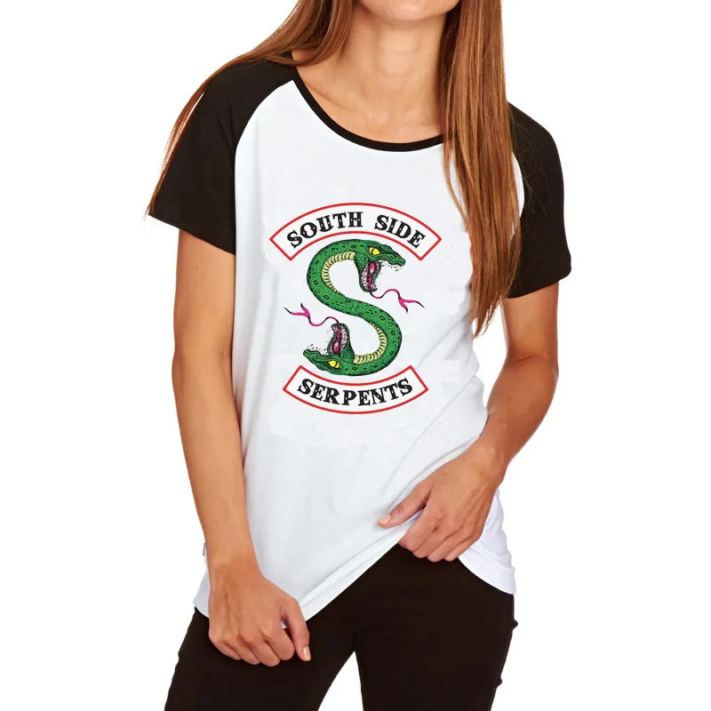 

SouthSide Serpents Jughead women summer tee shirt Riverdale print t shirt vintage ulzzang friends tops korean ladies streetwear
