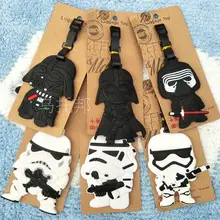 Звездные войны Дарт Вейдер аниме аксессуары для путешествий багажная бирка на чемодан ID адрес портативный держатель тегов багажная этикетка подарки Новинка