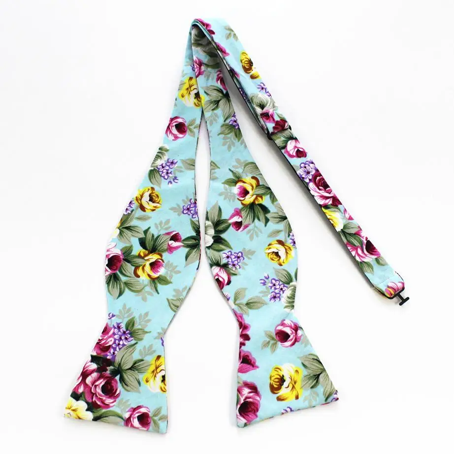 Ricnais Модный хлопковый галстук-бабочка для мужчин, роскошный галстук-бабочка с цветочным рисунком для вечерние Noeud Papillon, деловые, свадебные - Цвет: 27