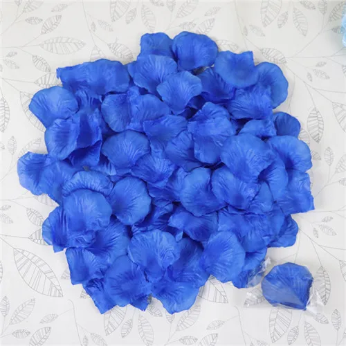 Dark blue 100 шт красочные шелковые лепестки роз цветы красный искусственный цветок для свадьбы помолвки украшения День Святого Валентина Любовь события Вечерние - Цвет: Dark blue