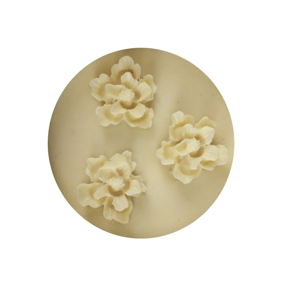

Hot Sale 3 Mini Roses Flower Shape Silicone Baking Fondant Cake Chocolate Sugar Craft Mold Silicone DIY Tool
