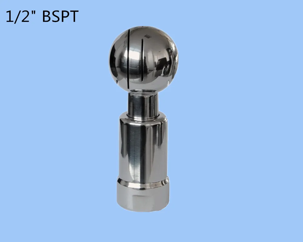 1/" SS304 вращающийся резервуар для очистки CIP сопло, резьба роторная сопло, нержавеющая сталь роторный распылитель шар для очистки резервуара